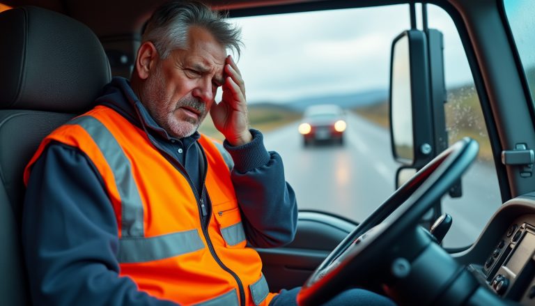 Chauffeur poid lourd malade trajet : procédure et documents