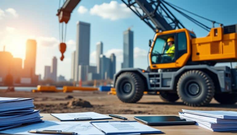 Tarif location grue avec chauffeur : procédure et documents