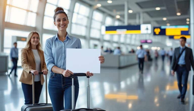 Panneau nominatif en aéroport : les usages