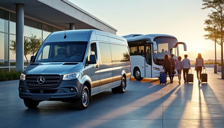 Transport de groupe : van et minibus